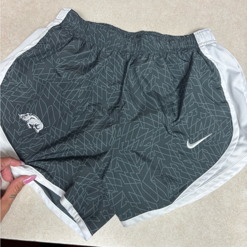 Arkansas Razorback Nike Dark Gray and White Patterned Shorts